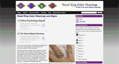 Desktop Screenshot of moodringcolormeanings.com